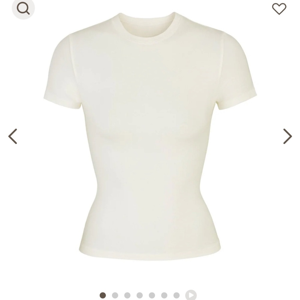 SKIMS Cotton Jersey T shirt in BONE